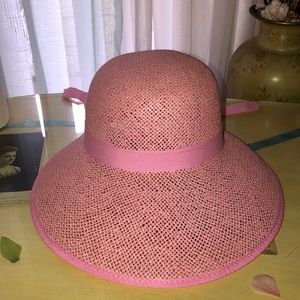 Bonnet Style Pink Hat
